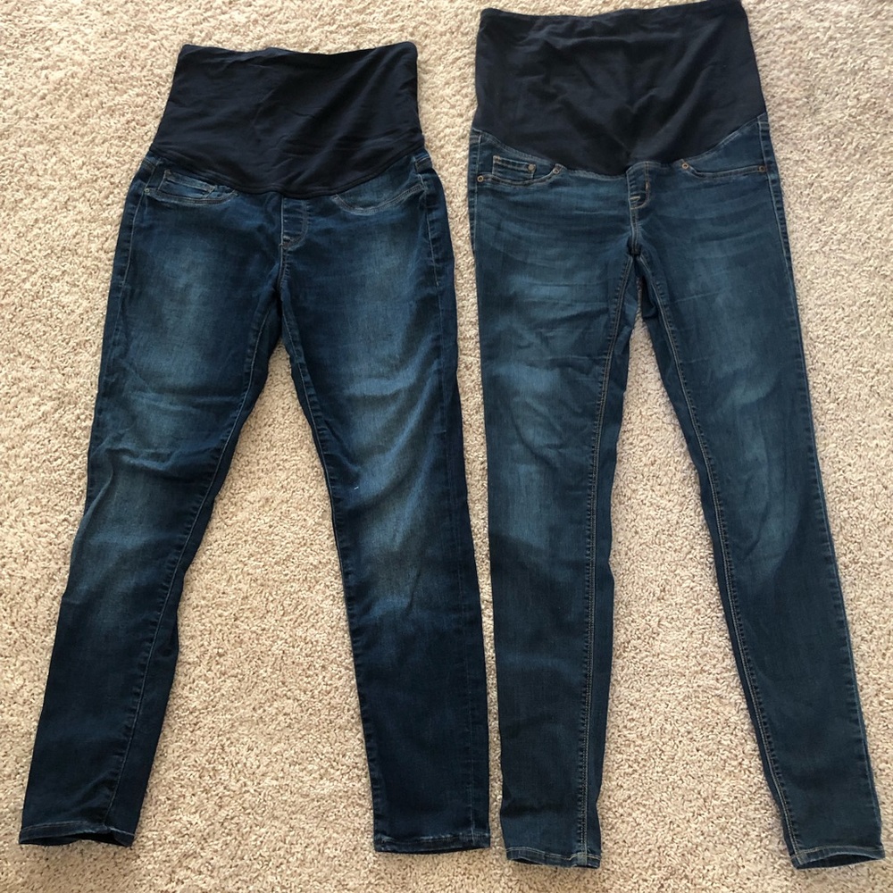 Maternity jeans sizes 6 & 8